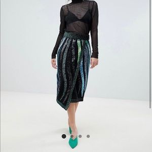River Island sequin skirt-NWT